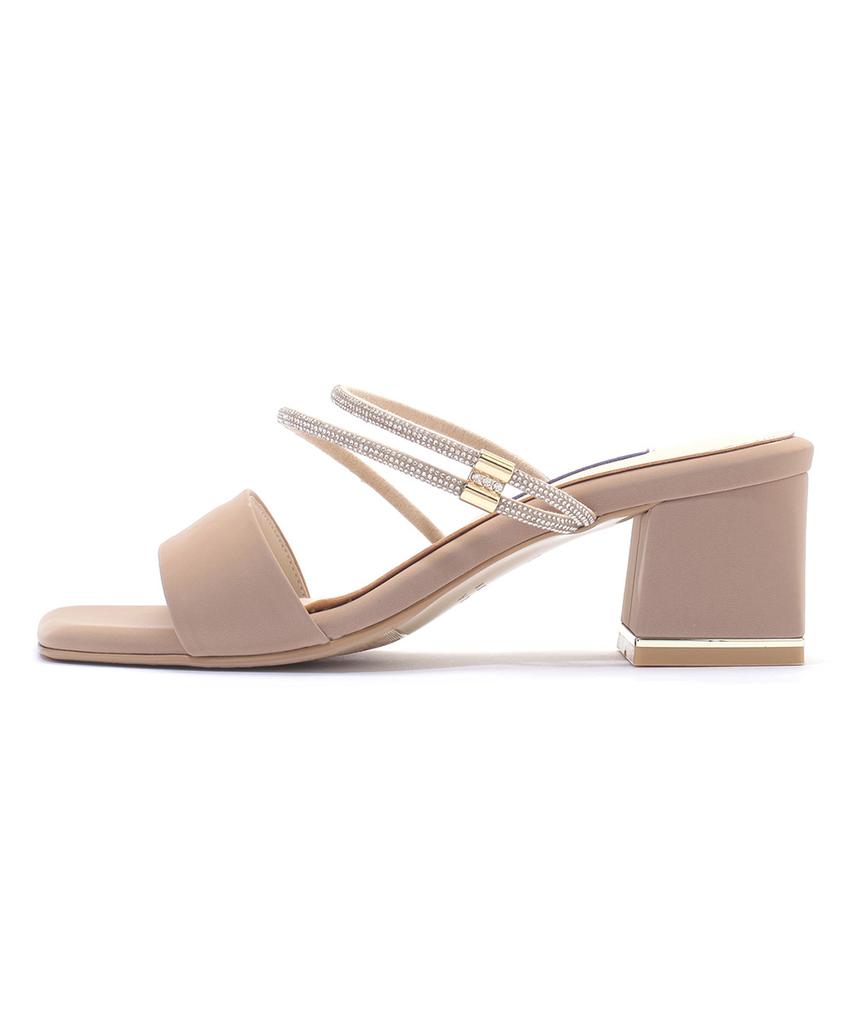 Saera Square Toe Cubic Double Strap Mule K56S003 (A Type)