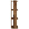 Bookshelf with 3 Shelves Rustic Wood Effect 60 x 30 x 120 cm Engineered Wood