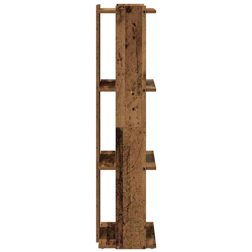 Bookshelf with 3 Shelves Rustic Wood Effect 60 x 30 x 120 cm Engineered Wood