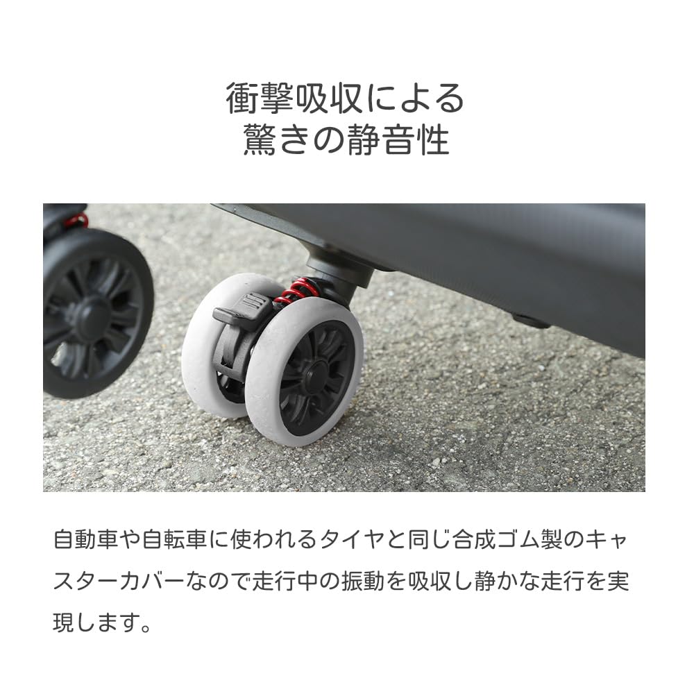 ProEvo Caster Cover, Suitcase, Set of 8, Carry Case, Tire Cover, Wheel Cover, Carrying