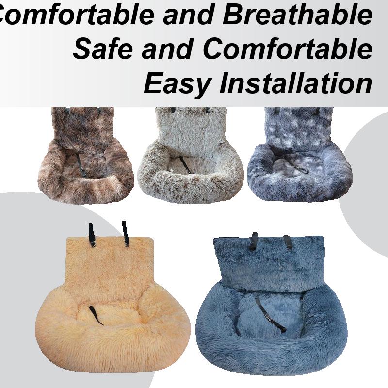 Dog Car Seat Soft Pet Booster Car Seat Detachable Design Traveling Bed Auto Interior Accessories for Small Medium Large Dogs