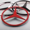 MEA4   70mm Car Badge Sticker Engine Emblem Decoration Decal for Mercedes Benz AMG A B C D M S R G Class W108 W124 W212 W176 W168 W202