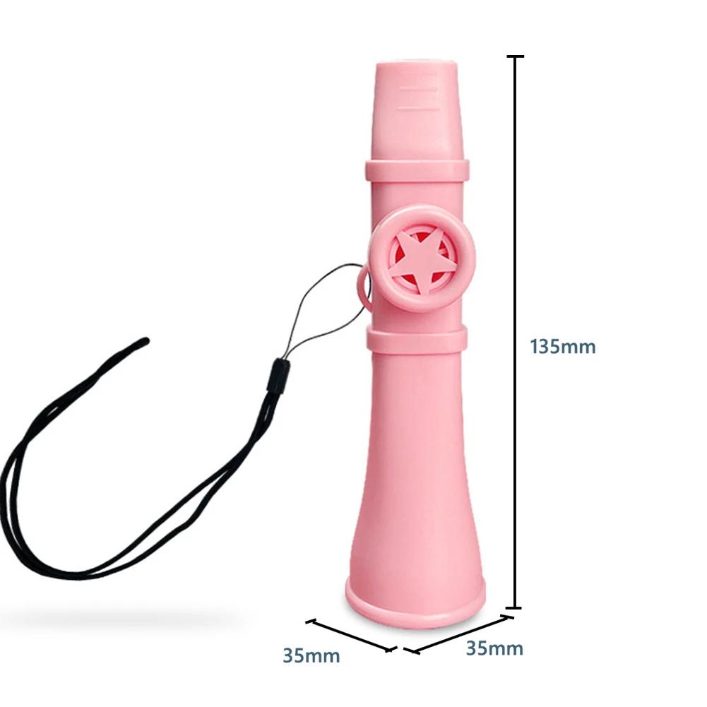 Przenośny Kazoo Flet Łatwy do Nauki Instrumenty Muzyczne ze Sznurkiem Zabawny Gwizdek Muzyczny dla Dzieci i Dorosłych