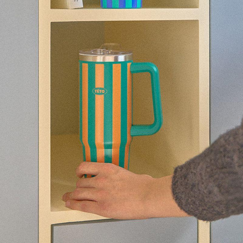 TETO Stripe Picnic Solid Object Tumbler 820ml