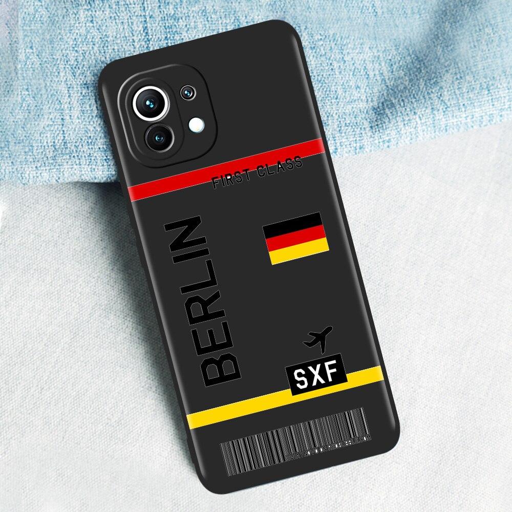 

Travel New York Airplane Ticket For Xiaomi Mi Poco X3 NFC M3 F3 GT 11 Ultra 11X 11i Note 10 Lite 10T Pro 5G 9T Phone Case Cover Poco F3 GT