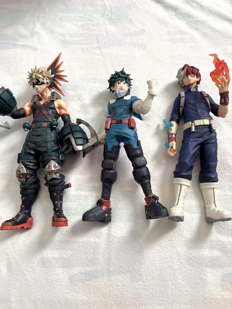 

[Б/У] Фигурки большого размера Моя геройская академия Изуку Мидория, Кацуки Бакуго, Шото Тодороки