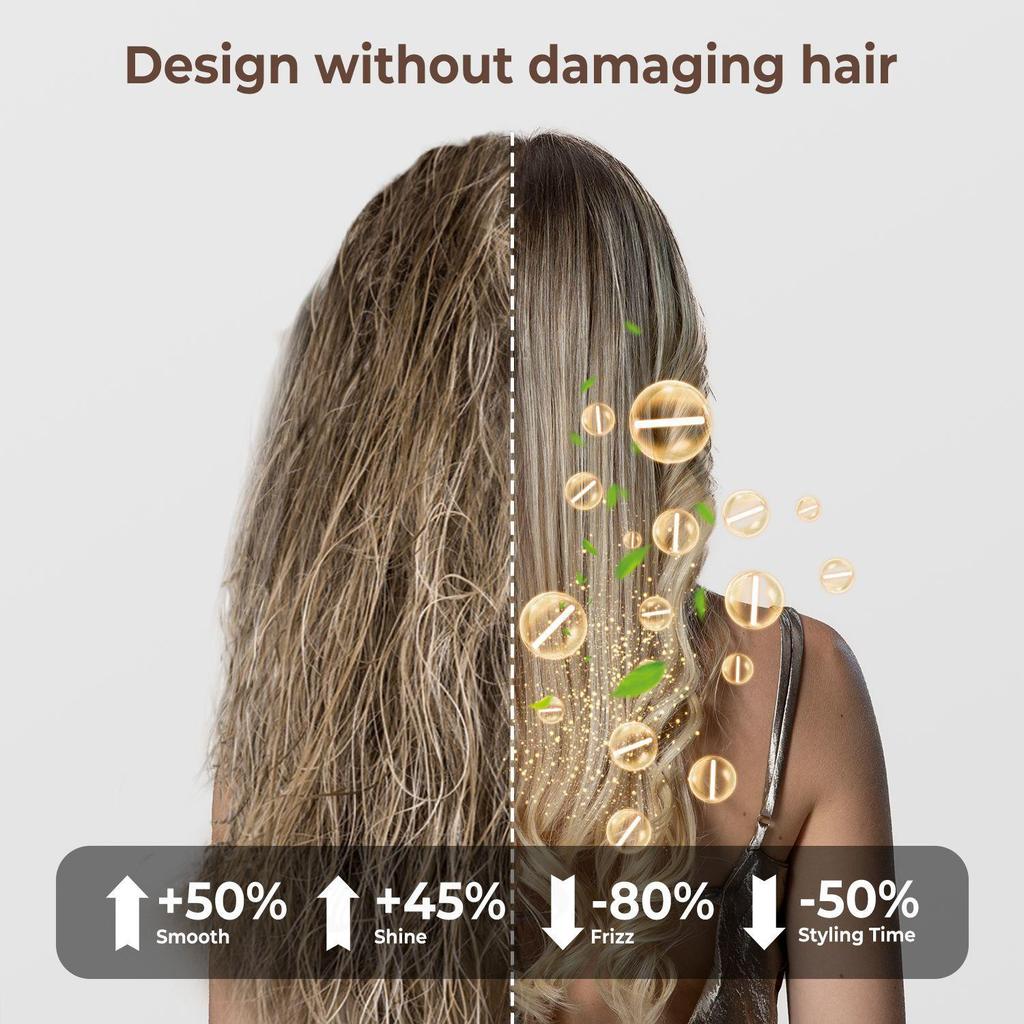 5-in-1 Multifunctional Hot Air Brush for Styling, Straightening & Curling