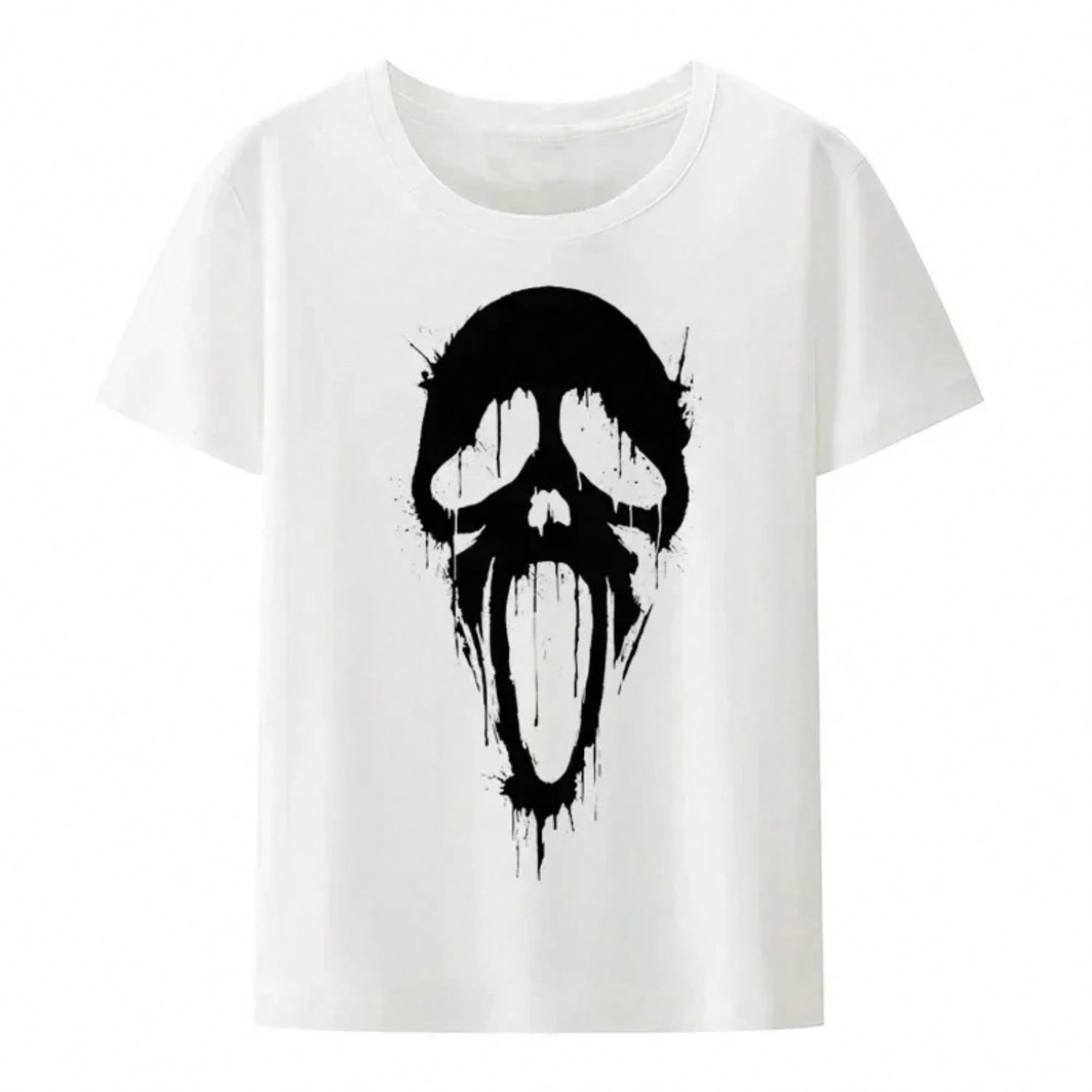 T Shirt Novelty Funny Graphic Shirts Tee Wounisex Popular Lets Watch Scary Movies Scream Horror Halloween S разноцветный