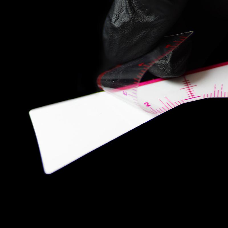 Disposable 20/25Pcs Eyebrow Ruler Sticker Self-Adhesive Eyebrow Tattoo Position Guide Permanent Makeup Mapping Stencils Tool