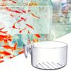 Aquarium Dekoration Pflanzbecher Topf Acryl Wasserpflanzenbecher mit Saugnapfhalter Pflanzzylinderbecher Aquarium Dekorationswerkzeug