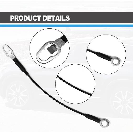

Tailgate Cable Tailgate Lift Support Cables Compatible wit 1993 to 2008 Ford Ranger and 1994 to 2007 Mazda B2300 B3000 B4000, Pack of 2 Tailgate