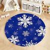 Winterwunderland Schneeflocke Runder Teppich für gemütliche Zuhause runder Teppich für Zuhause Sofa Schlafzimmer, Geschenk
