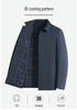 2026 Spring/Autumn Men's Plus Size Business Casual Lapel Jacket - Middle-aged Windbreaker Coat