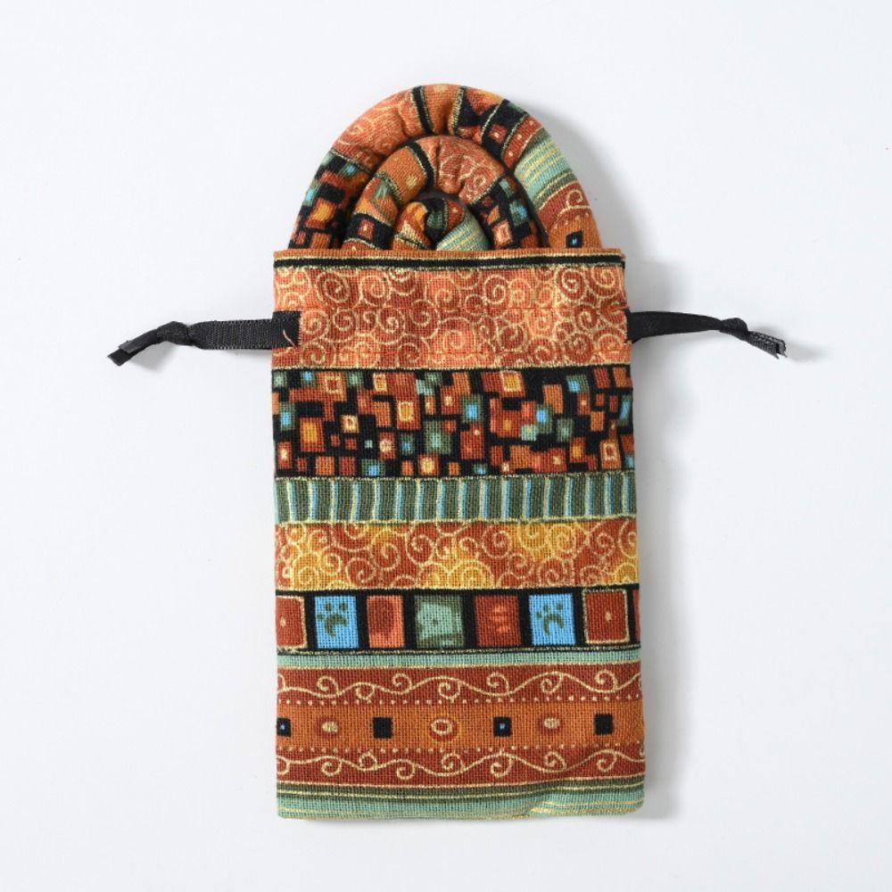 

Тканевая повязка для волос женская, спиральная резинка для волос, этнический стиль, веревка для волос, гибкие дреды G- with bag