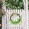 Spring Wreath 15 Inch Artificial Chick Lily Party Decor Easter Indoor Wreaths Home Decorating For Home Offices Party Tables