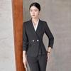 Tluoman Women's Ruffle Slim Business Suit Set