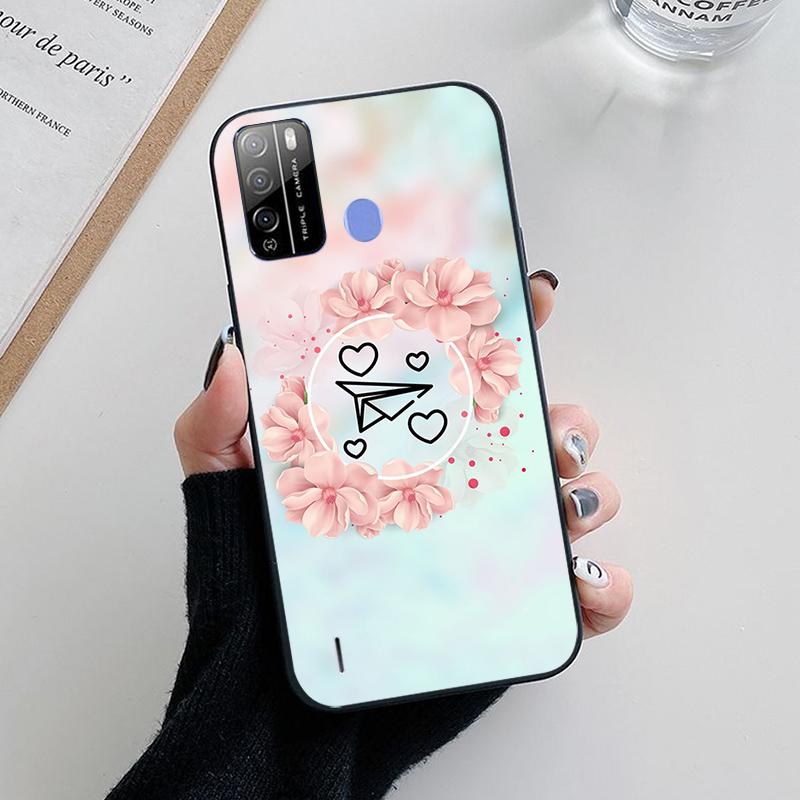 Чехол для Itel Vision 1 Pro Vision 1Pro Мягкие Силиконовые Чехлы для Телефона Задняя Крышка для Itel Vision1 1 Plus Черный ТПУ Ударопрочный Чехол For Vision 1 Pro