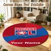 Round Rug Custom NameLyon FC Pattern Non Slip Carpet Home Floor Decor
