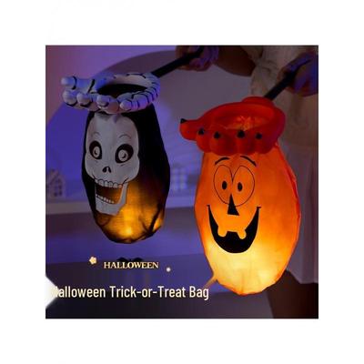 Halloween Süßigkeiten-Tasche: Kürbis-Laternen-Handtasche für Kinder - Süßigkeiten, Spielzeug und Dekorationszubehör.