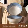 HUAIYI Japanese Blue Rain Ceramic Dinnerware Collection