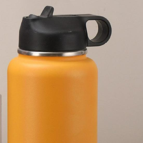 304 Stainless Steel Portable Outdoor Thermos with Handle - American Style, Large Capacity Car Water Bottle