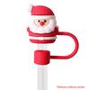 PVC Christmas Straw Covers 10mm Xmas Cartoon Straw Tips Reusable Christmas Straw Caps for Stanley 30/40oz Tumbler Accessories