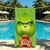 Towel For Outdoor Camping G-Grinch-Es Beach Towel Movie Super Absorbent Quick-Drying Classic Cartoon Summer Towel