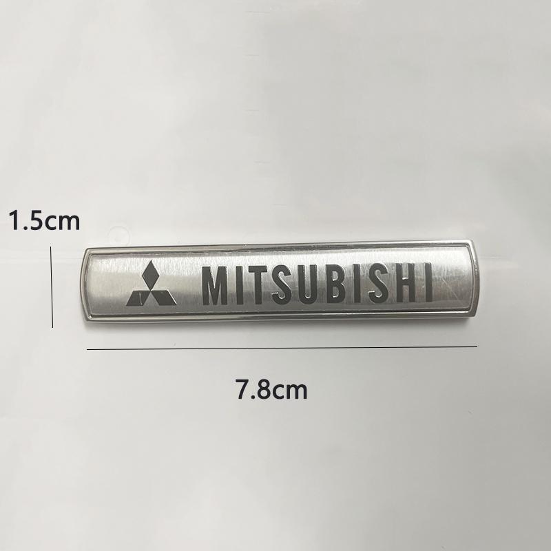 Car Metal Side Fender Body Logo Emblems Decals Sticker For Mitsubishi Outlander Lancer ASX Eclipse Pajero Delica Triton Attrage