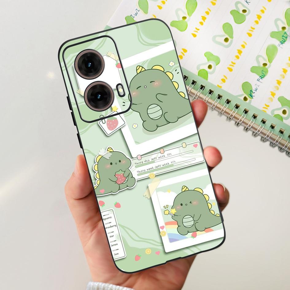 For Motorola Moto G85 Case MotoG85 5G 2024 Fashion Flower Soft Silicone Phone Cover For Motorola G85 MOTO G 85 Protective Fundas