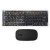 Wireless Foldable BT Keyboard and Mouse Combo Long Battery Life Multi-Device Foldable Keyboard for Business and Travel