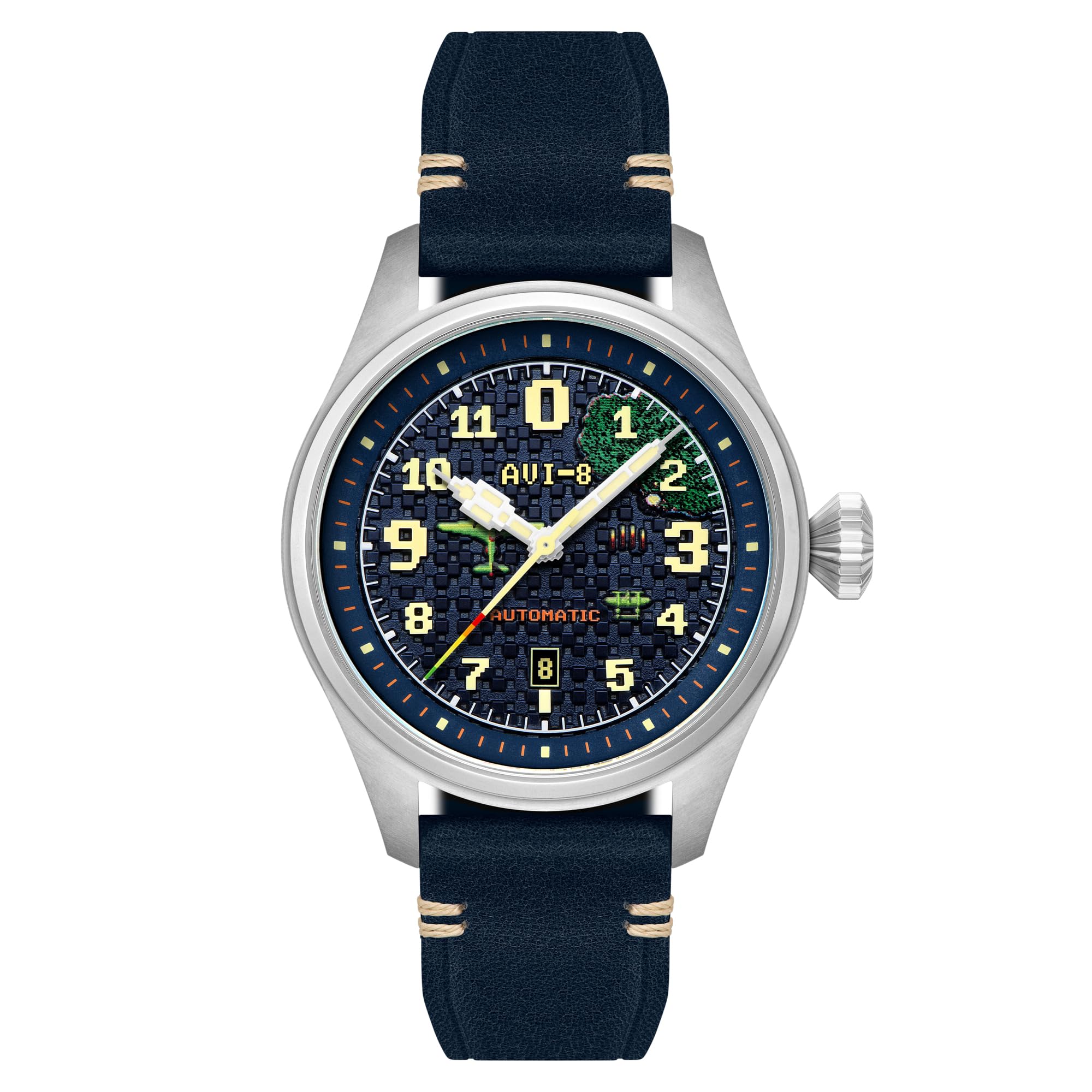 

Годинник AVI-8 Hawker Hurricane Collaboration, Зроблено в Японії, Автоматичний, Водонепроникність 5 АТМ, Сапфірове скло, Синій циферблат, AV-4126-02, Чоловічий