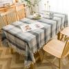 Table Cloth Plaid Waterproof Oil -Proof No -Wash Rectangular Tablecloths Wedding Elegant Table Clothes For Dining Table