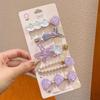 5 Pcs/Set Mermaid Starfish Shell Hairpins Girls Cute Hair Clips Hairgrips for Women Barrettes Hair Styling Tool Hair Accessories