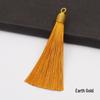 8CM Gold Threaded Cap Pull Ring Tassel Fringe Ornament Pendant Bookmark Accessory
