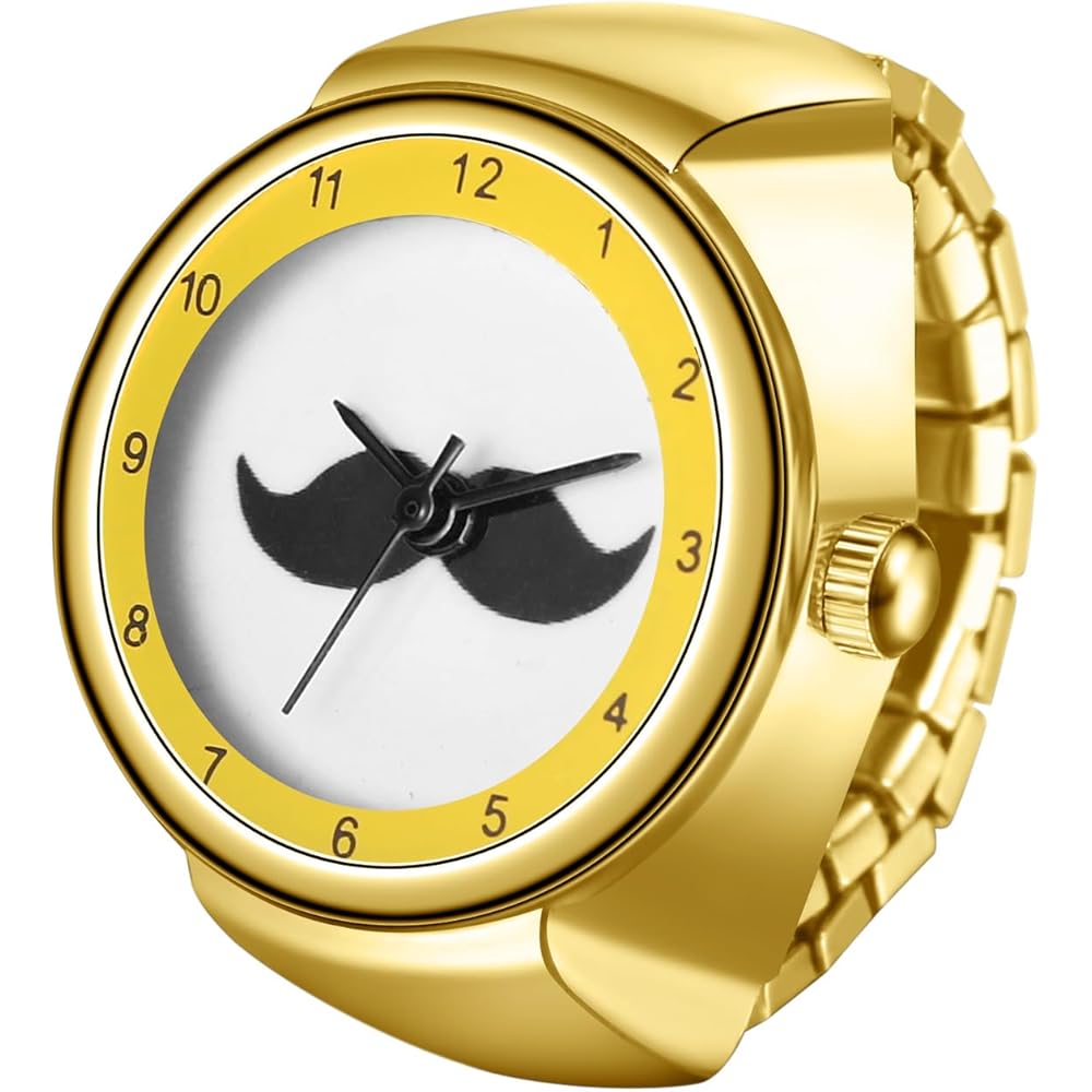 Stainless Steel Ring Watch Analog Simple Free Size Fashion Accessory Quartz Timepiece
