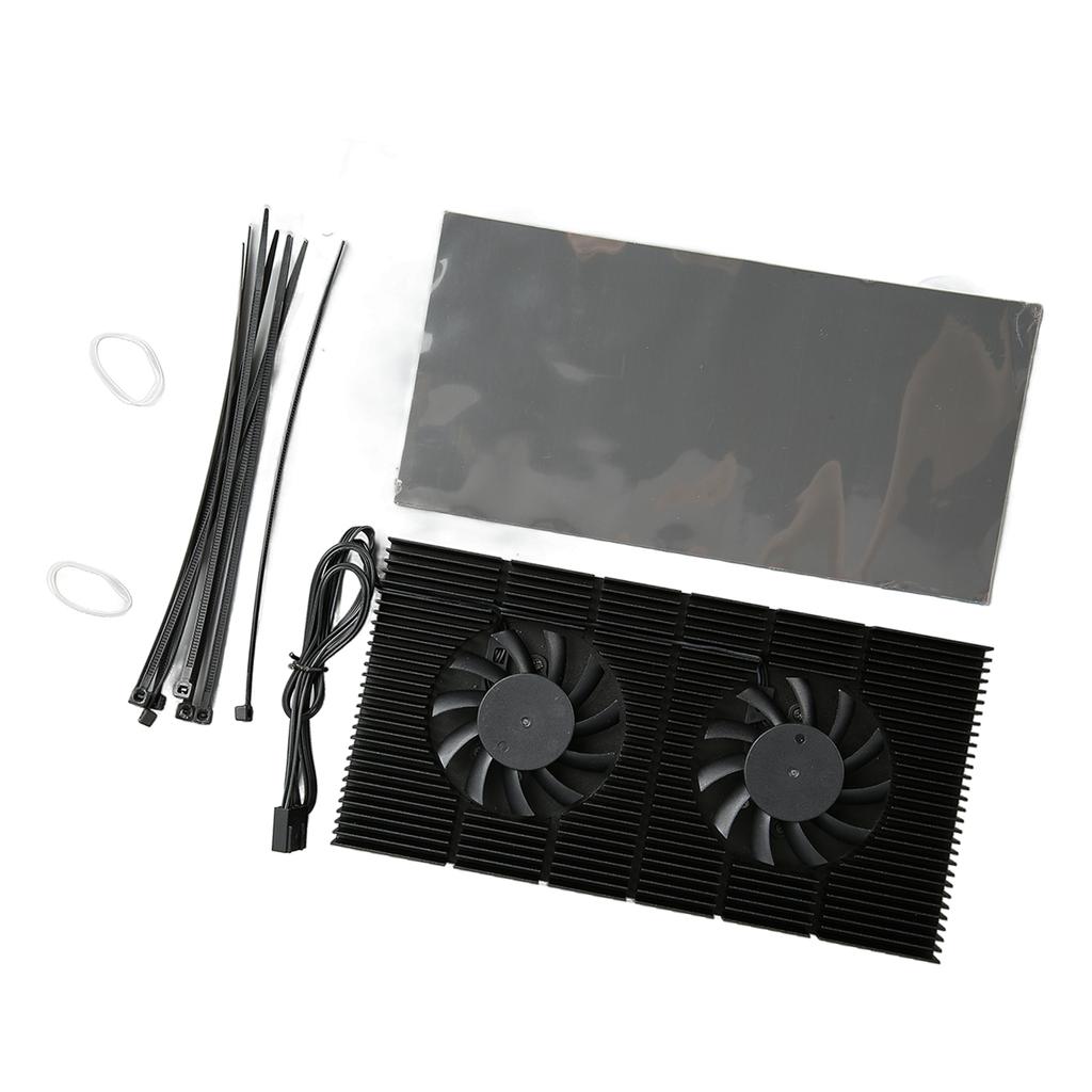 GPU Backplate Radiator Aluminum Alloy Fast Heat Sink 4 Pin Backplane Memory Cooler for RTX3090 3080 3070