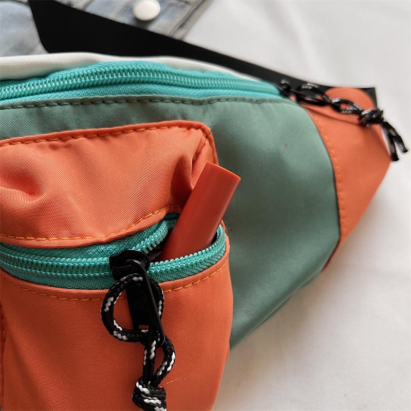 Sport Chest Bag Contrast Shoulder Bag Commuter Crossbody Bag