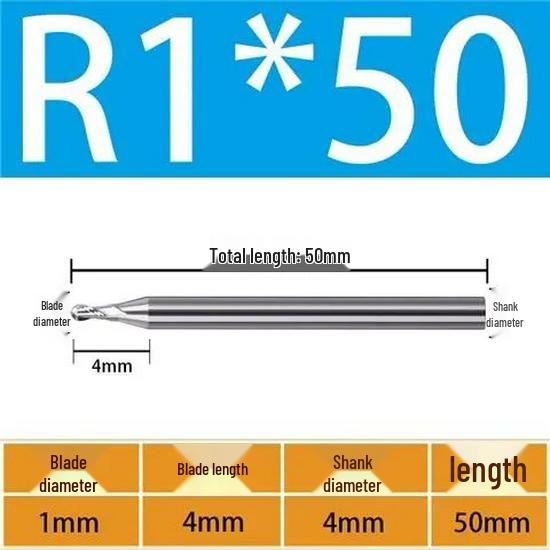 65° Metal Ceramic Flat-Bottom End Mill/Ball Nose End Mill/High-Gloss Mirror Face Mill
