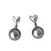 Love Pearl Earrings - Elegant Silver Pin - Versatile Ear Accessories