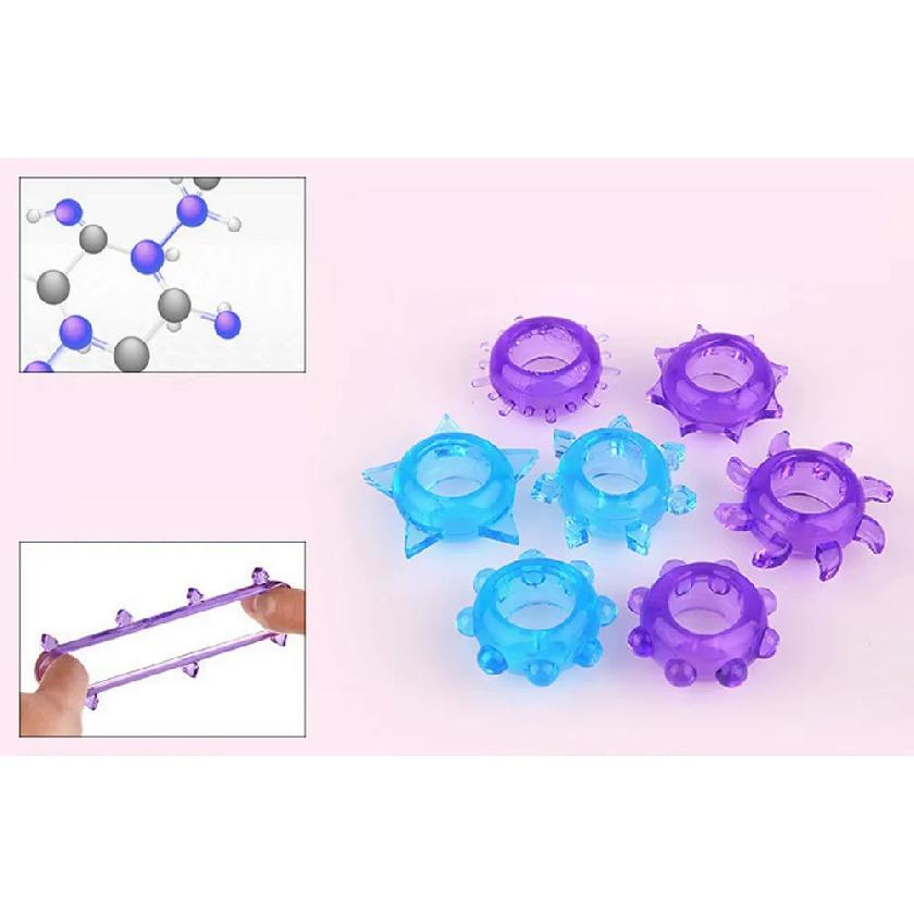 Cock Ring TPE Penis Lock Rings Male Reusable Delay Ejaculation Ring Scrotum Bondage Goods Couple Cock Erection Erotic Toys