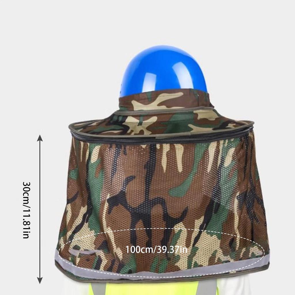 2pcs foldable Hard Hat Sun Shade Full Brim Neck Shield High Visibility Full Brim Mesh Sun Protection Reflective sunshade