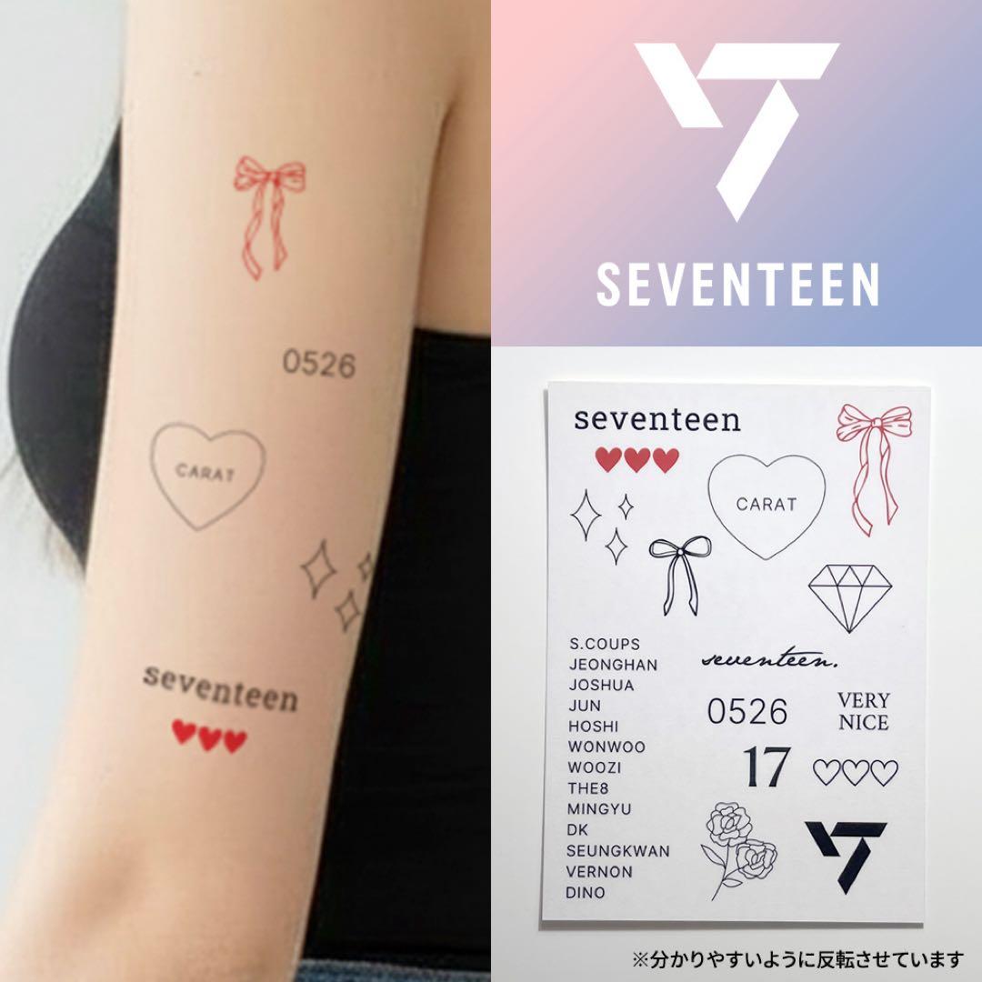 

[USED] Seventeen Tattoo Stickers / Mini Tattoos / Live Events