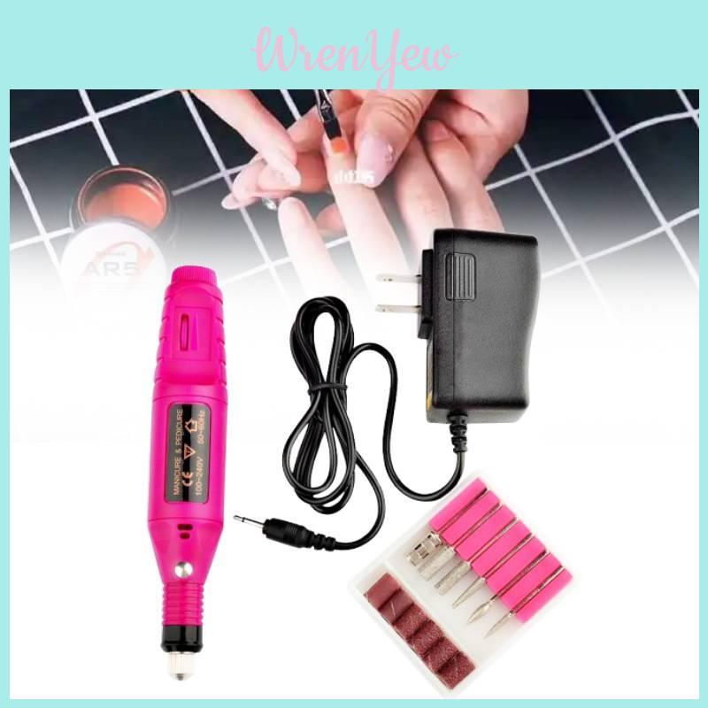 Electric Nail File Set With Portable Grinder For Manicure Enthusiasts And Nail Art Practice