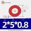 Red Bakelite Paper Insulating Washer/Gasket for M2-M8 Screws