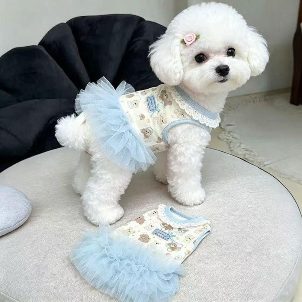 Soft Thin Summer Dog Dress Cute Style Lace Pet Dresses New Princess Dress for Small Dogs