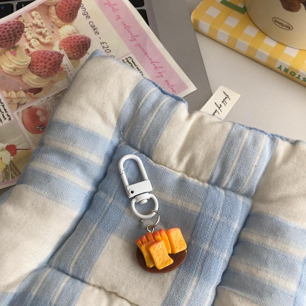 Cute French Breakfast Bread Keychain Pendant - Perfect for Bags, Friend and Couple Gifts