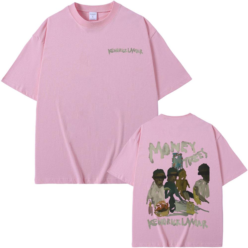 New Hot Sale Rapper Kendrick Lamar Good Kid Money Trees T-shirts Men Hip Hop Vintage Oversized Tshirt Male Pure Cotton T Shirts