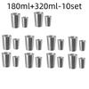 Stainless Steel Metal Cup Beer Cups White Wine Glass Coffee Tumbler Travel Camping Mugs Drinking  Tea Mug Set Outdoor