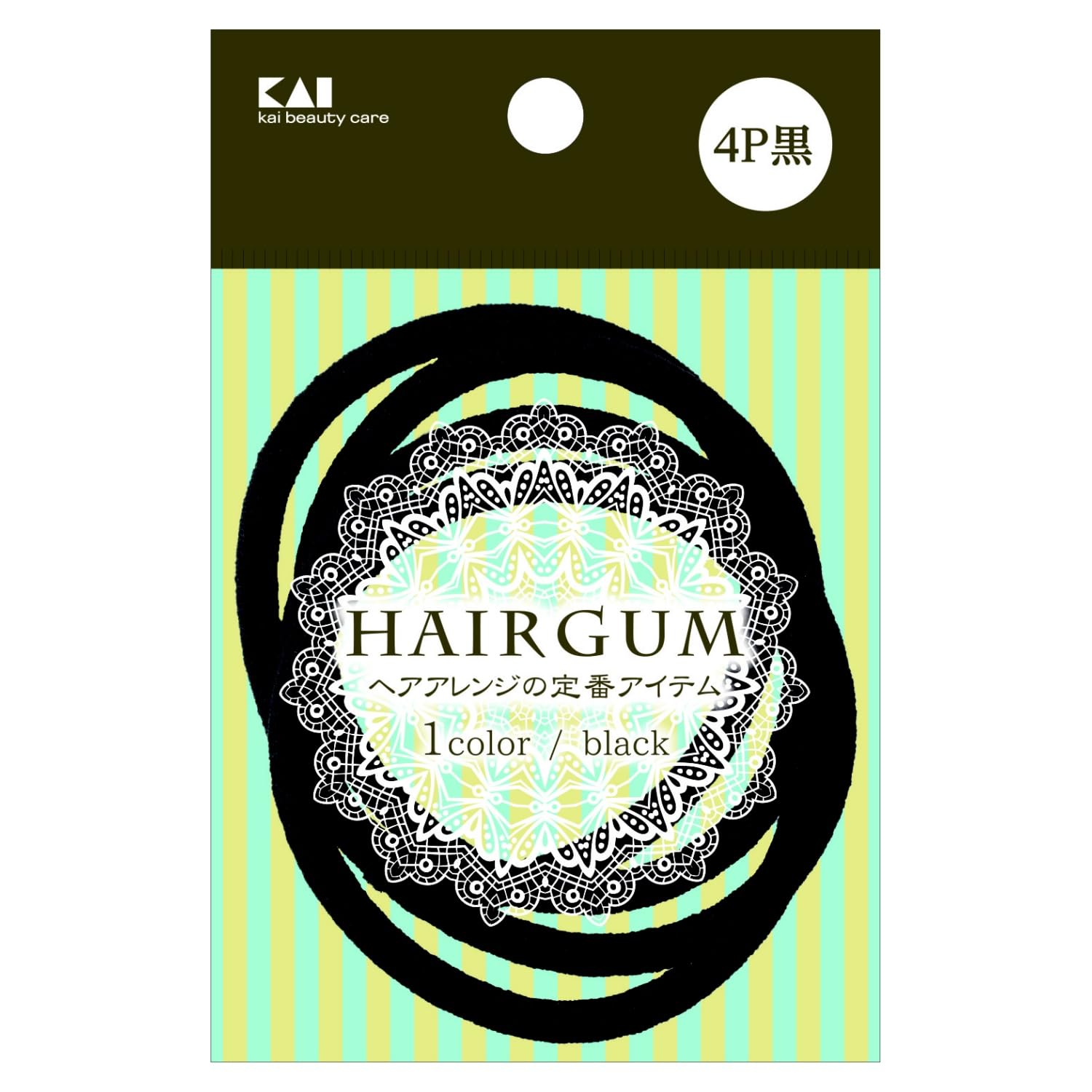 

Kai Corporation KAI Черный зажим для волос Упаковка из 4 штук KQ0015, чёрный