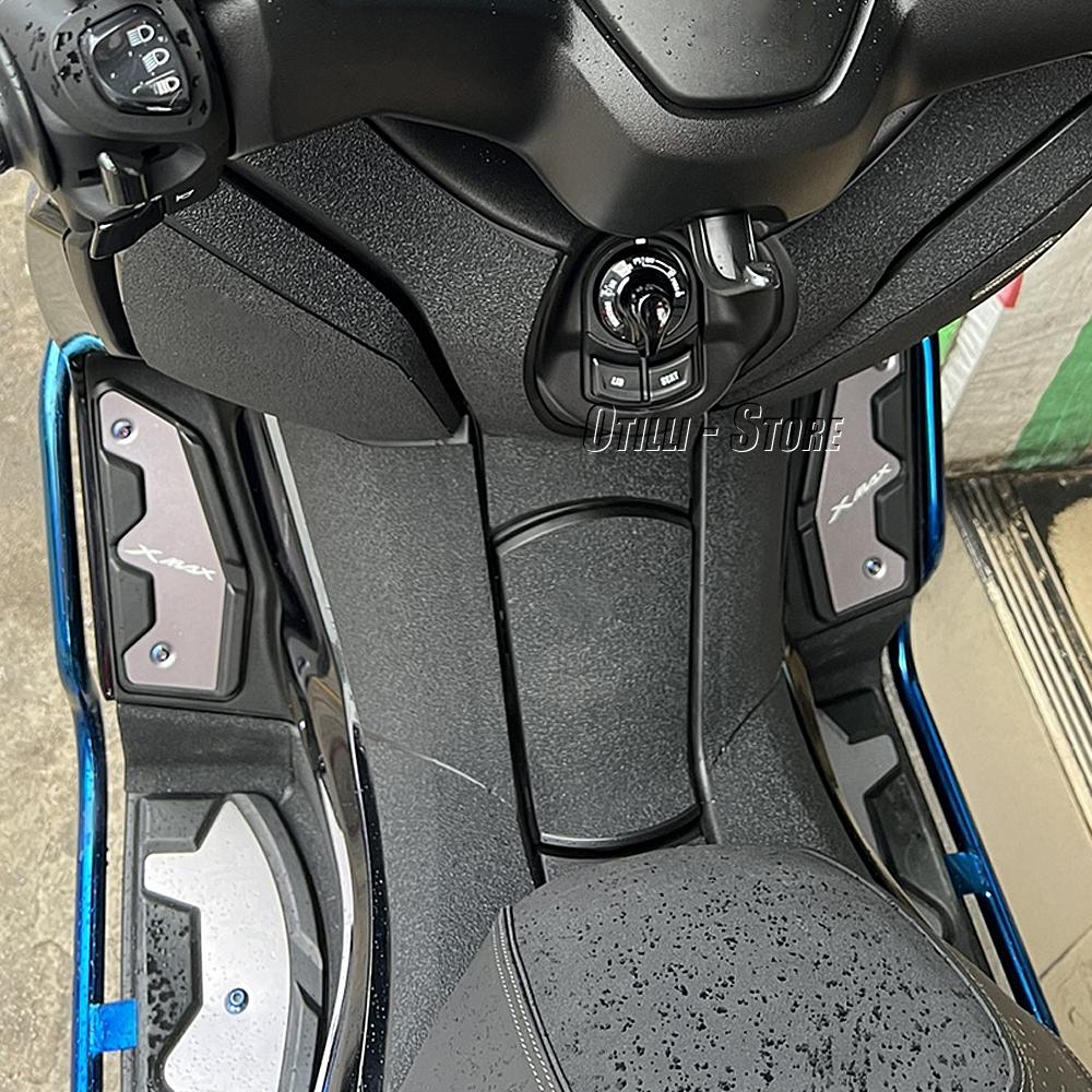 Motorrad Für YAMAHA XMAX 400 300 250 125 Pedal Rutschfestes Fußpolster Pedal Aluminium+Gummi X-MAX125 X-MAX250 X-MAX300 X-MAX400